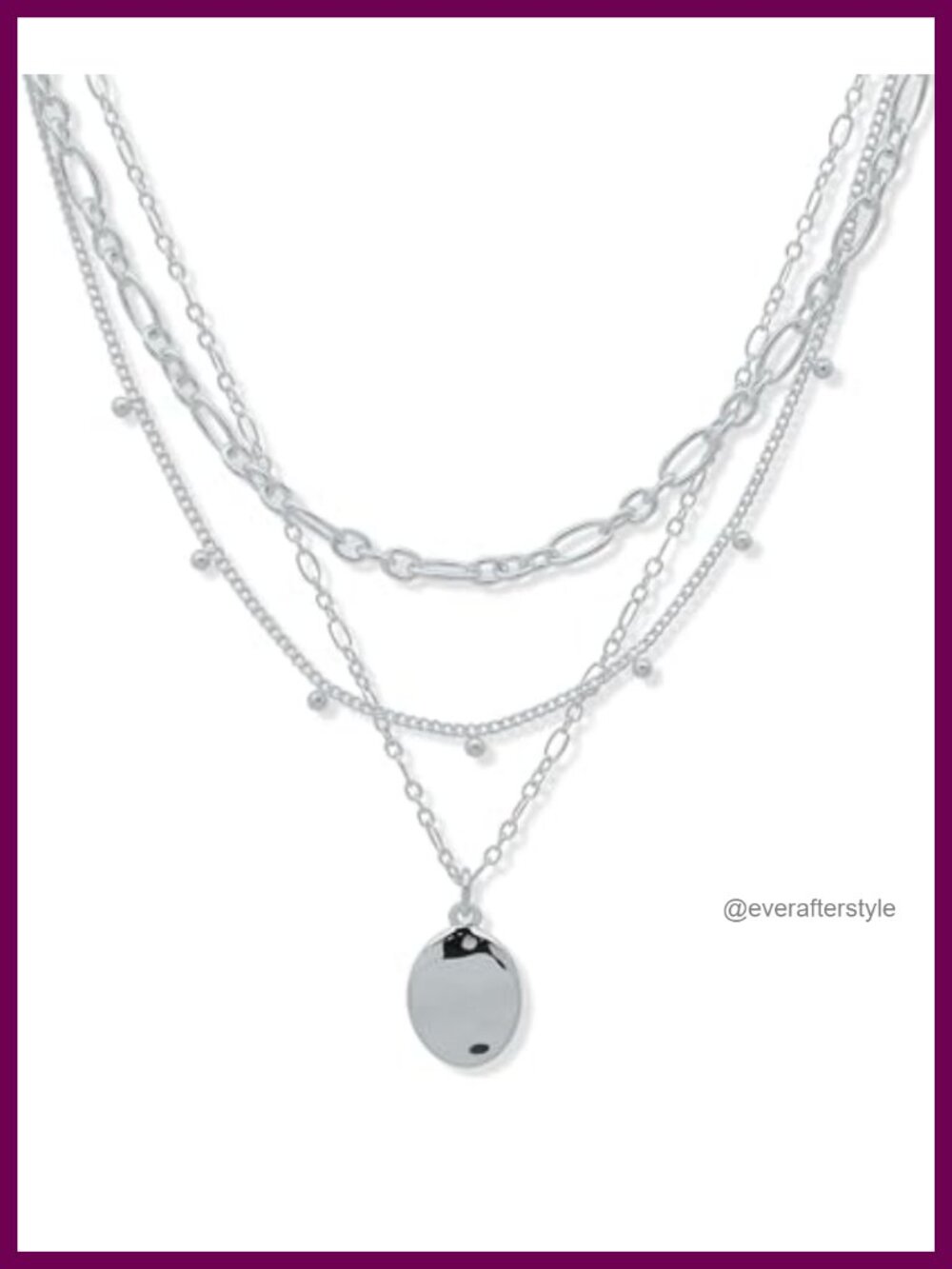 Layered Wavy Texture Necklace | Multi Row Fashion Jewelry | Adjustable Extender